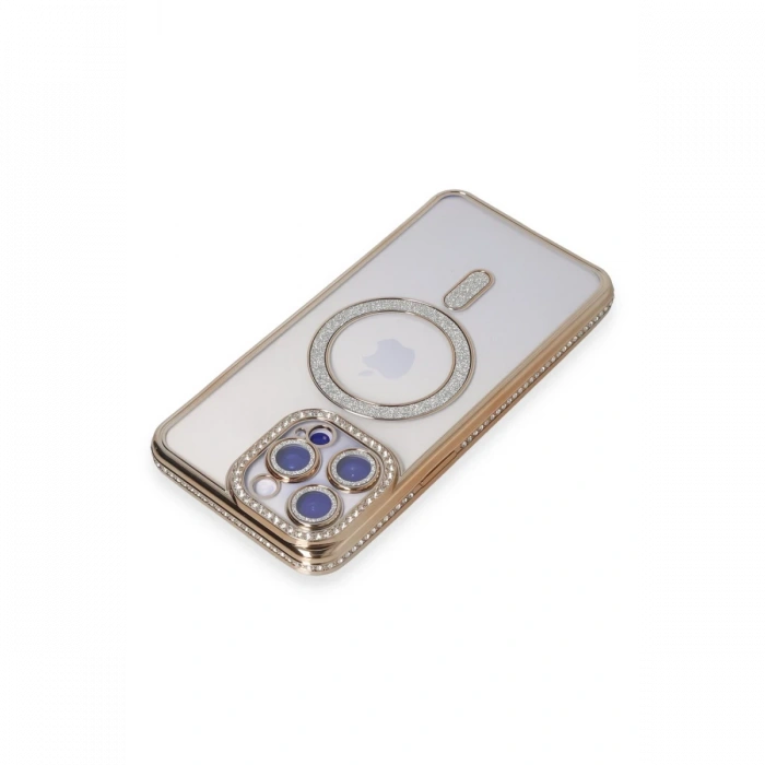 Newface iPhone 15 Pro Kılıf Joke Simli Magneticsafe Kılıf