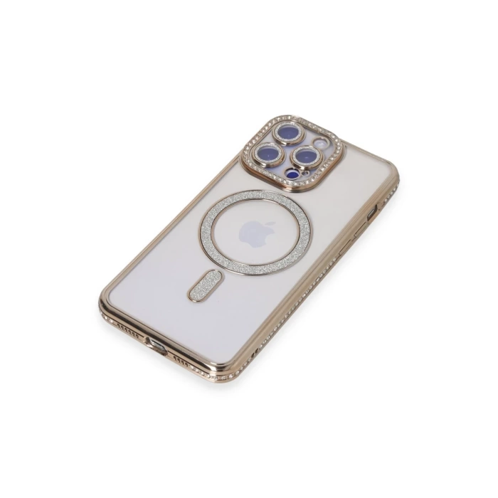 Newface iPhone 15 Pro Kılıf Joke Simli Magneticsafe Kılıf