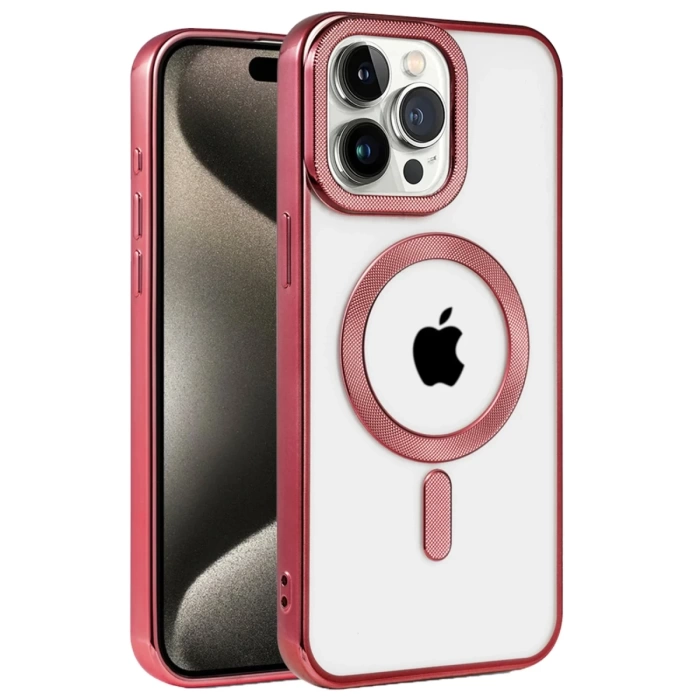 Newface iPhone 15 Pro Kılıf Kronos Magsafe Kapak