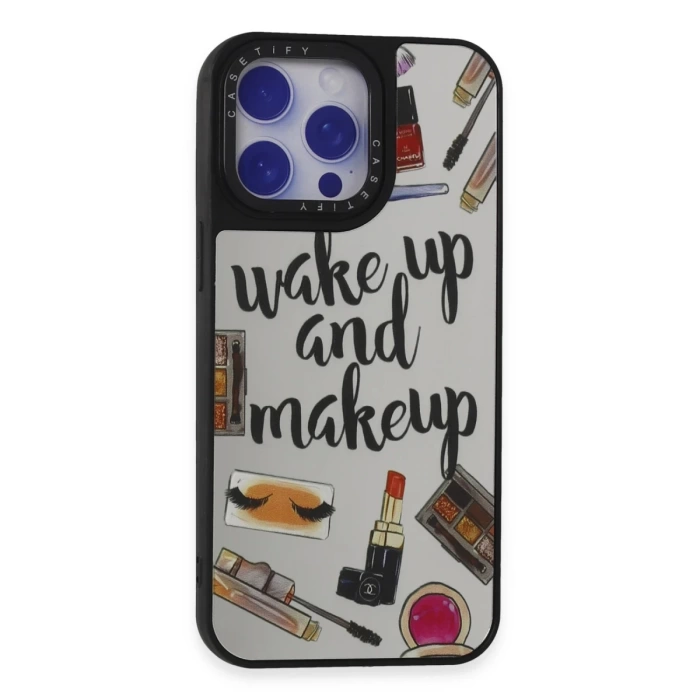 Newface iPhone 15 Pro Kılıf Mirror Desenli Kapak