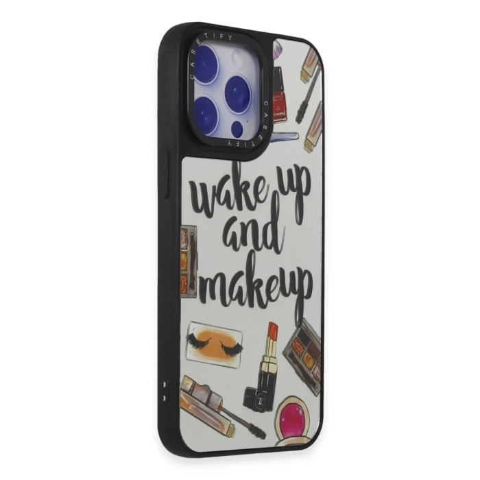 Newface iPhone 15 Pro Kılıf Mirror Desenli Kapak