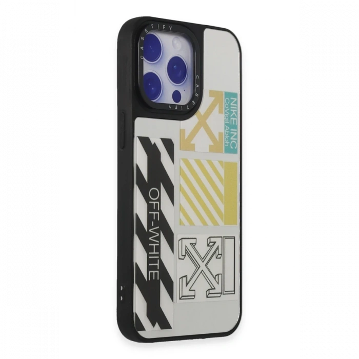 Newface iPhone 15 Pro Kılıf Mirror Desenli Kapak