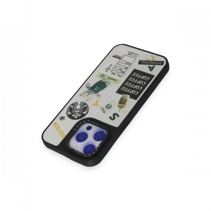 Newface iPhone 15 Pro Kılıf Mirror Desenli Kapak