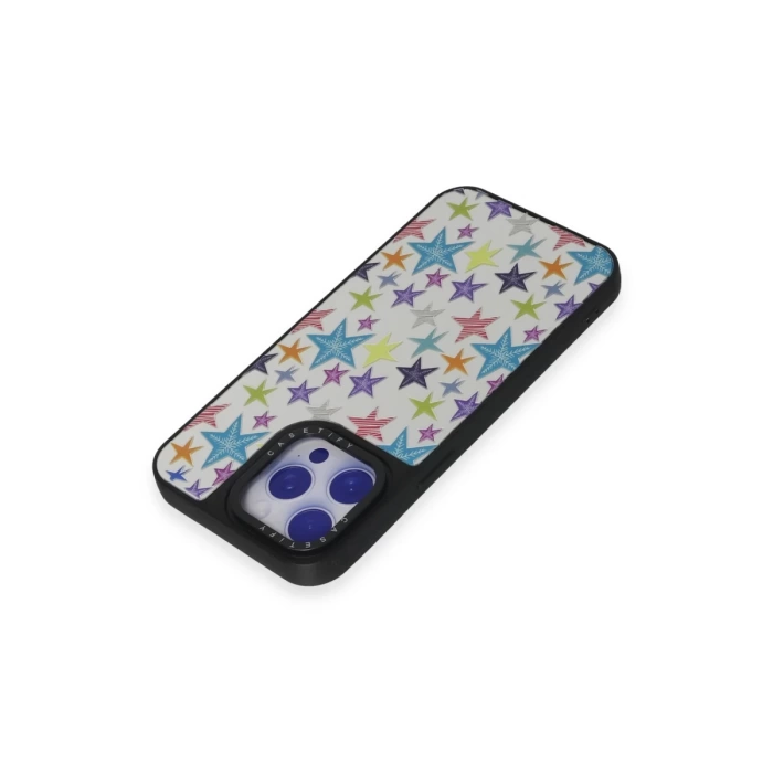 Newface iPhone 15 Pro Kılıf Mirror Desenli Kapak