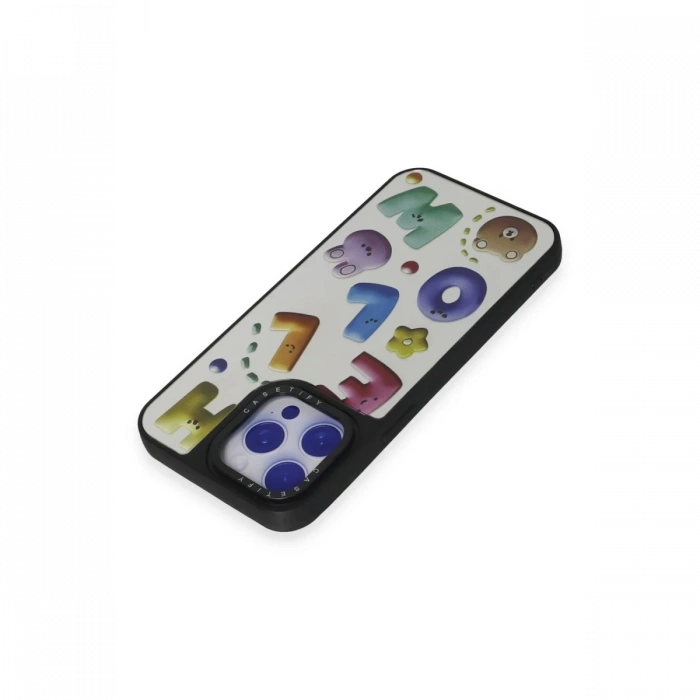 Newface iPhone 15 Pro Kılıf Mirror Desenli Kapak