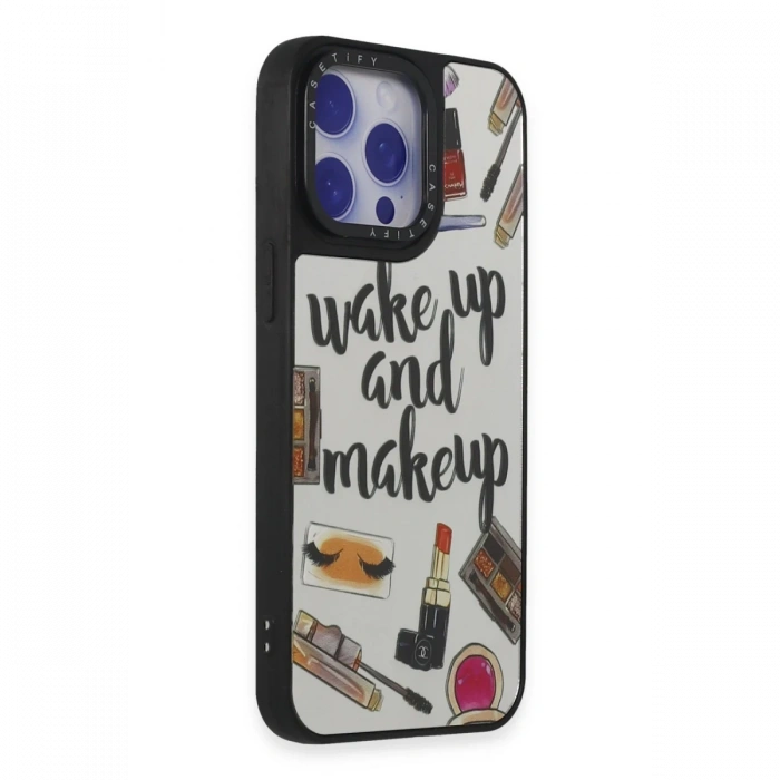 Newface iPhone 15 Pro Kılıf Mirror Desenli Kapak