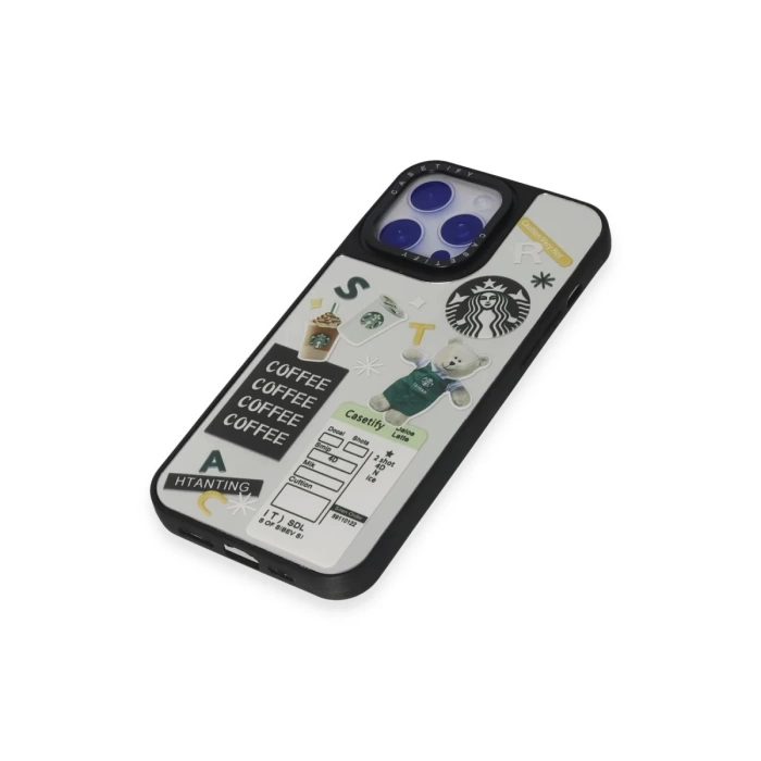 Newface iPhone 15 Pro Kılıf Mirror Desenli Kapak
