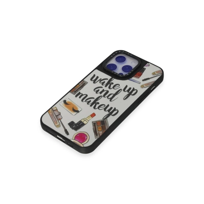 Newface iPhone 15 Pro Kılıf Mirror Desenli Kapak
