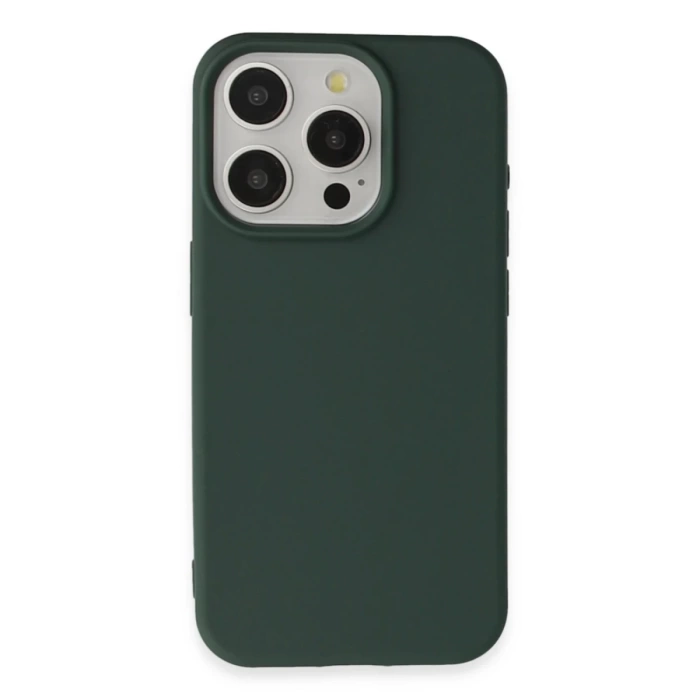 Newface iPhone 15 Pro Kılıf Nano içi Kadife Silikon