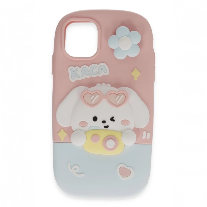 Newface iPhone 15 Pro Kılıf Poky Karakter Silikon Kapak - Desen 13