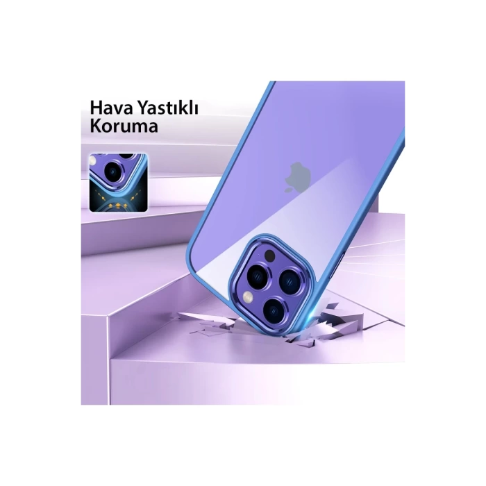 Newface iPhone 15 Pro Kılıf Power Silikon - Mavi