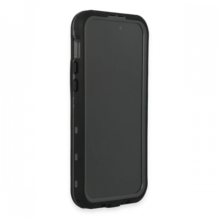Newface iPhone 15 Pro Kılıf Red Pepper Magneticsafe Su Geçirmez Kılıf - Siyah-Gri