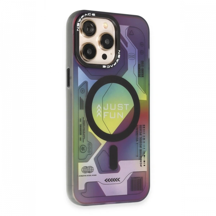 Newface iPhone 15 Pro Kılıf Venüs Magneticsafe Desenli Kapak