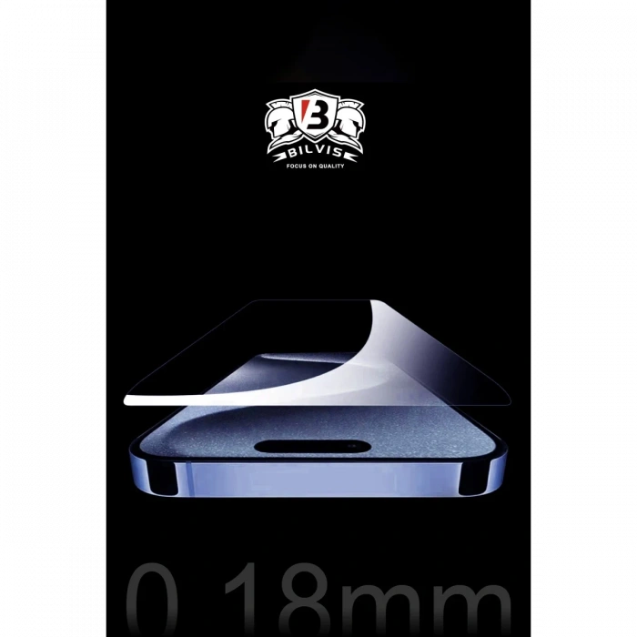 Newface iPhone 15 Pro Max Bilvis 0.18mm Plus Cam Ekran Koruyucu