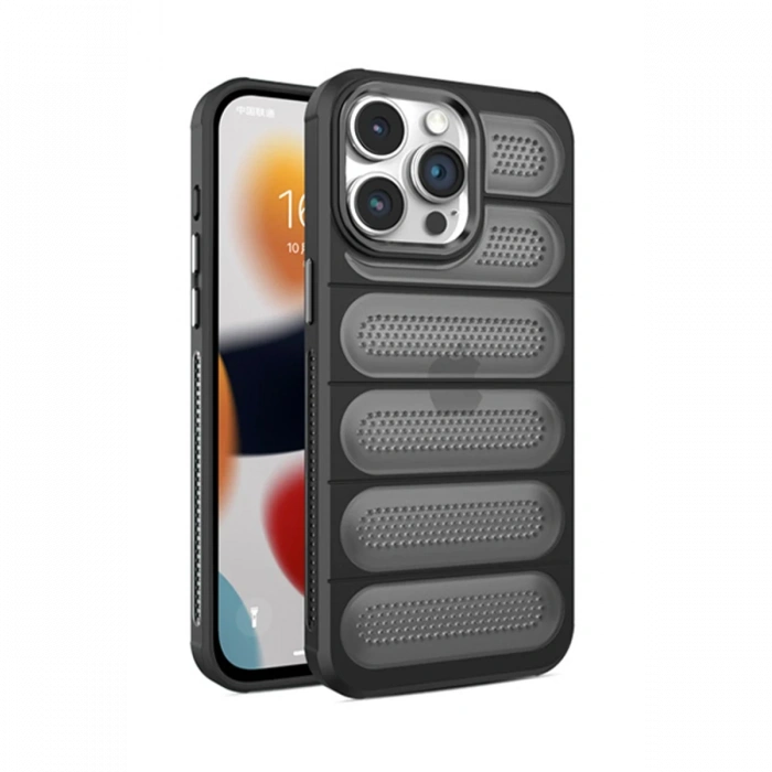Newface iPhone 15 Pro Max Kılıf Airmax Silikon Kapak - Siyah