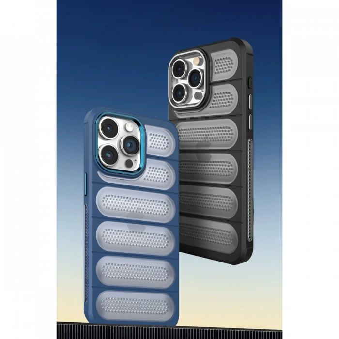 Newface iPhone 15 Pro Max Kılıf Airmax Silikon Kapak - Siyah