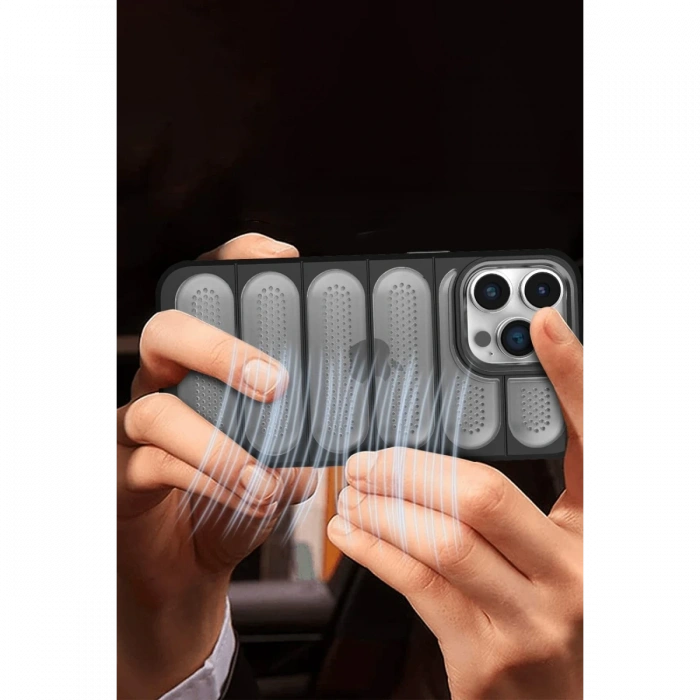 Newface iPhone 15 Pro Max Kılıf Airmax Silikon Kapak - Siyah