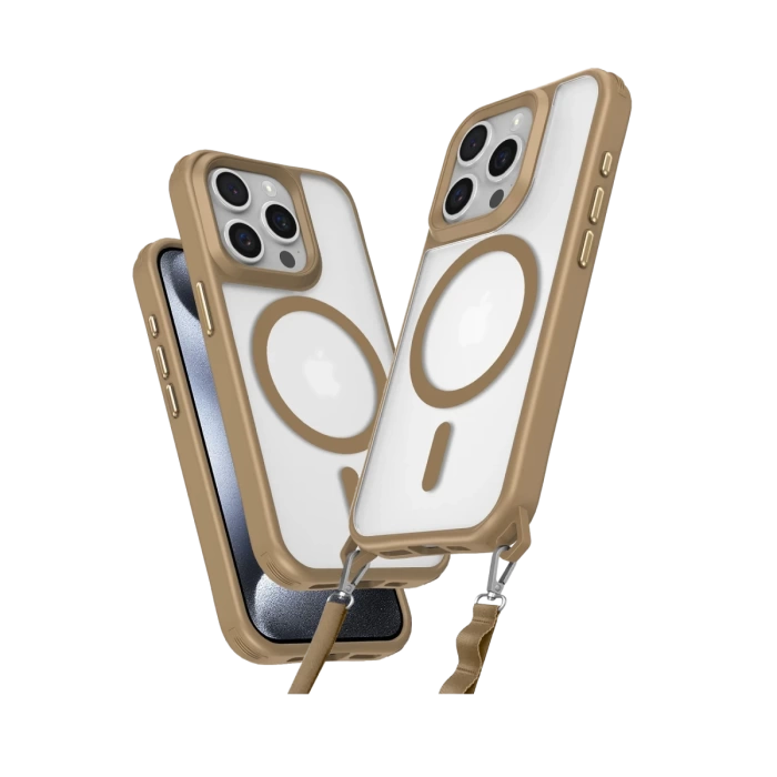 Newface iPhone 15 Pro Max Kılıf Enka Magsafe Silikon Kılıf