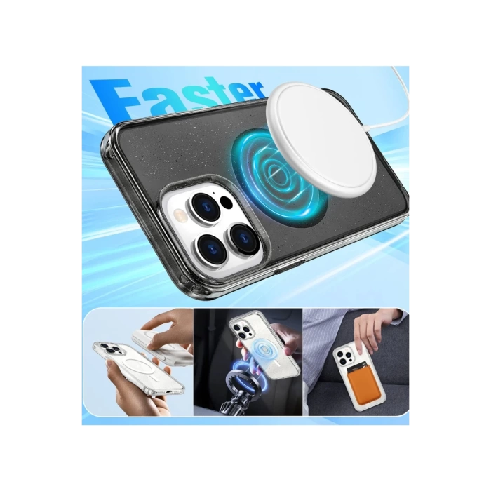 Newface iPhone 15 Pro Max Kılıf Glow Magsafe Kapak