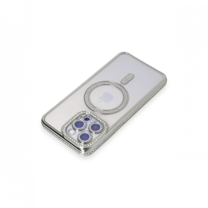 Newface iPhone 15 Pro Max Kılıf Joke Simli Magneticsafe Kılıf