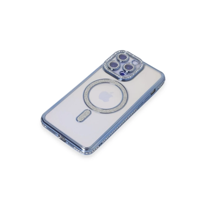 Newface iPhone 15 Pro Max Kılıf Joke Simli Magneticsafe Kılıf