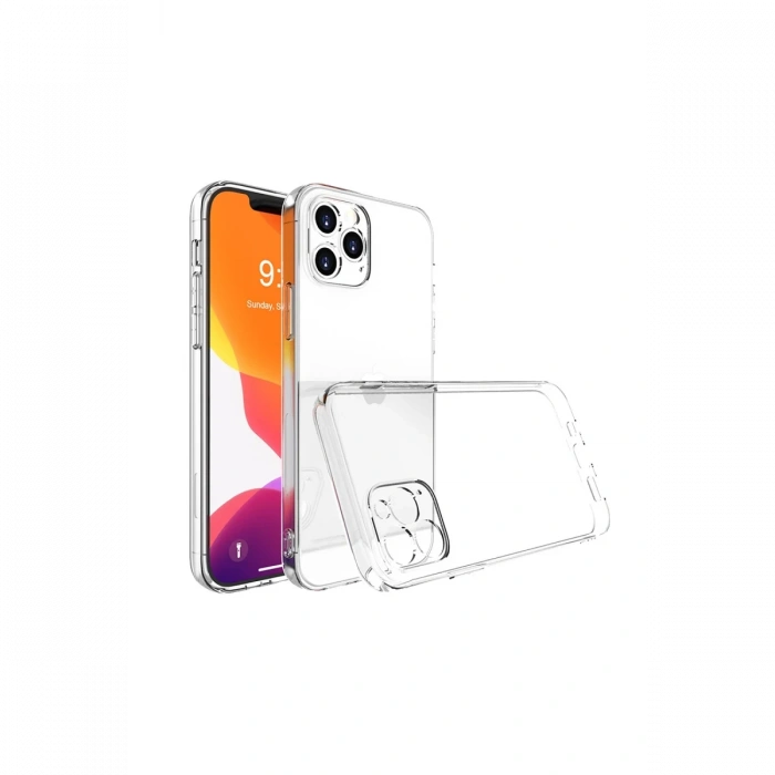 Newface iPhone 15 Pro Max Kılıf Lüx Şeffaf Silikon