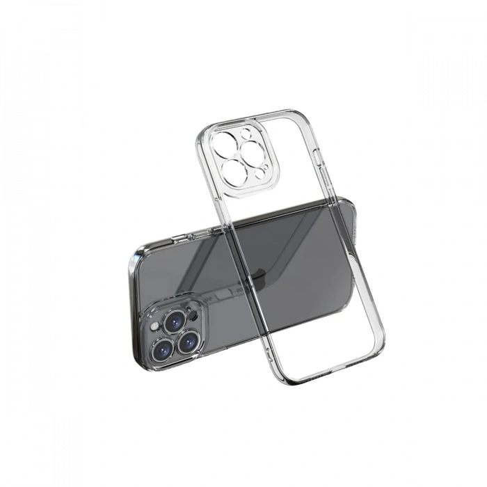 Newface iPhone 15 Pro Max Kılıf Lüx Şeffaf Silikon