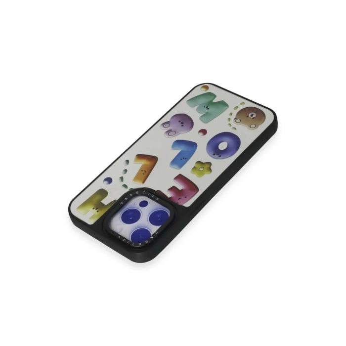 Newface iPhone 15 Pro Max Kılıf Mirror Desenli Kapak