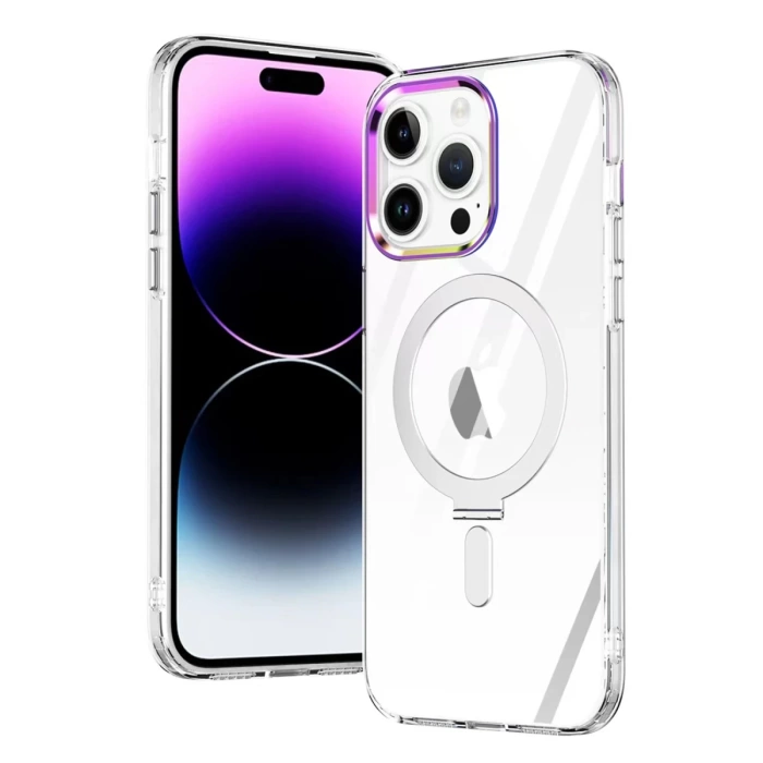 Newface iPhone 15 Pro Max Kılıf Mudo Magneticsafe Standlı Kapak