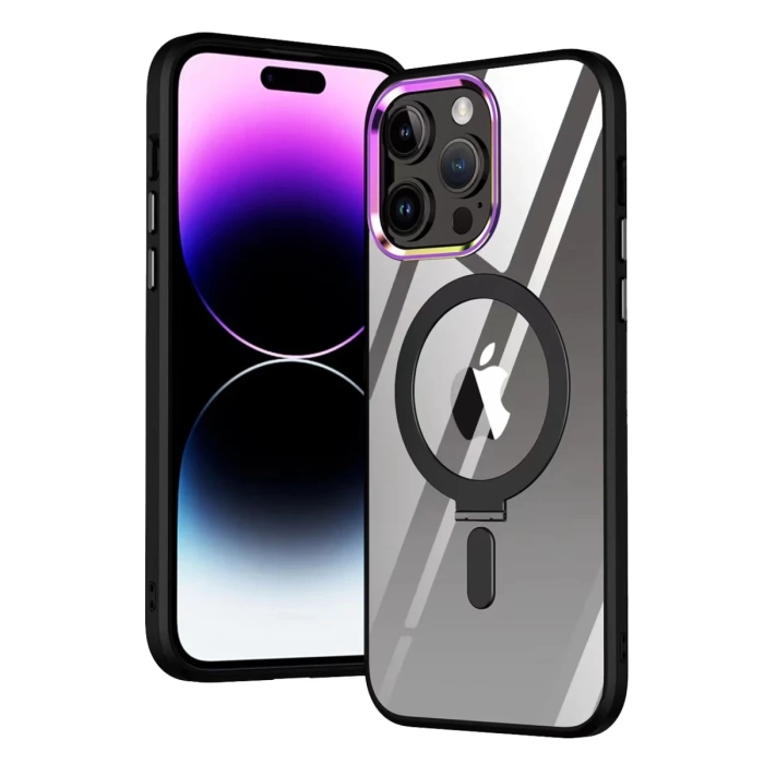 Newface iPhone 15 Pro Max Kılıf Mudo Magneticsafe Standlı Kapak