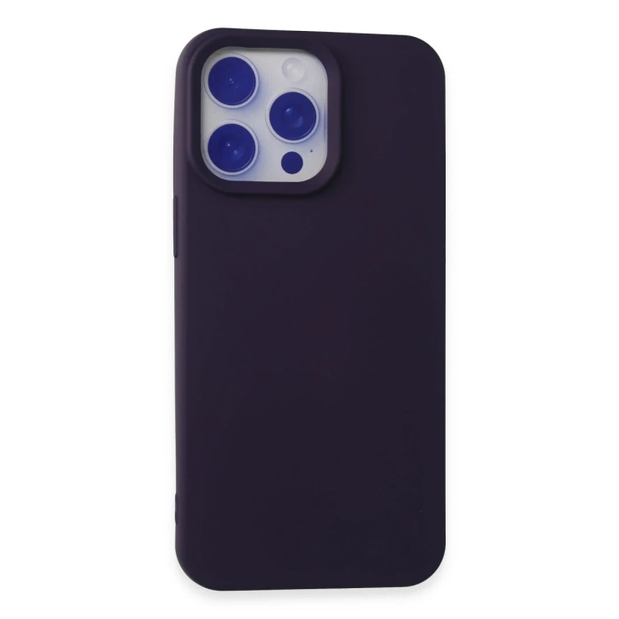 Newface iPhone 15 Pro Max Kılıf Nano içi Kadife Silikon