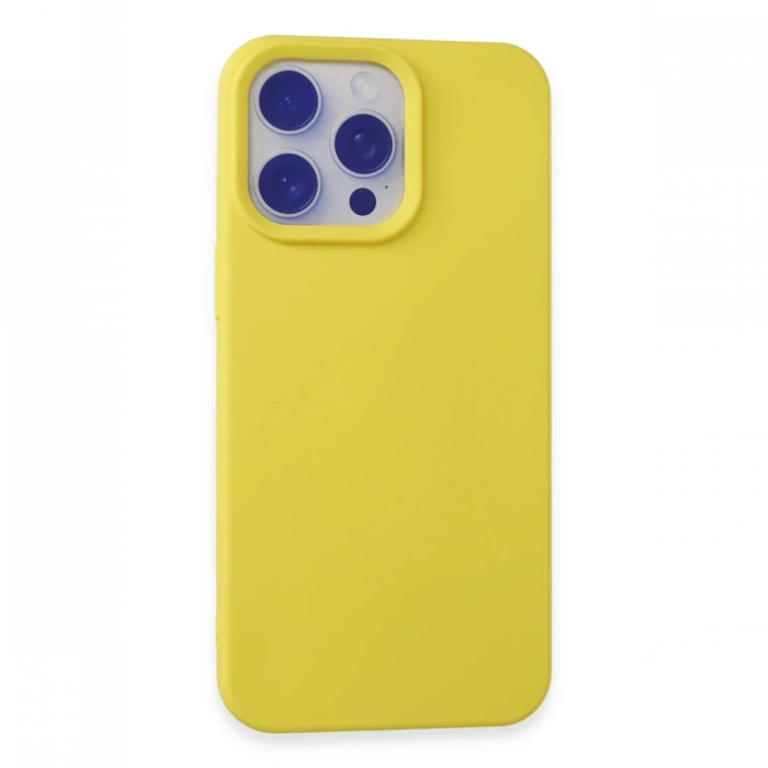 Newface iPhone 15 Pro Max Kılıf Nano içi Kadife Silikon