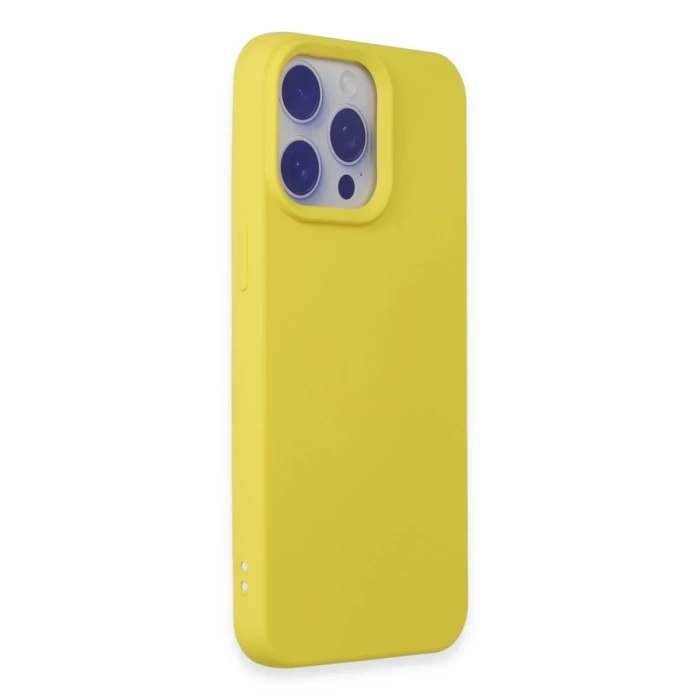 Newface iPhone 15 Pro Max Kılıf Nano içi Kadife Silikon
