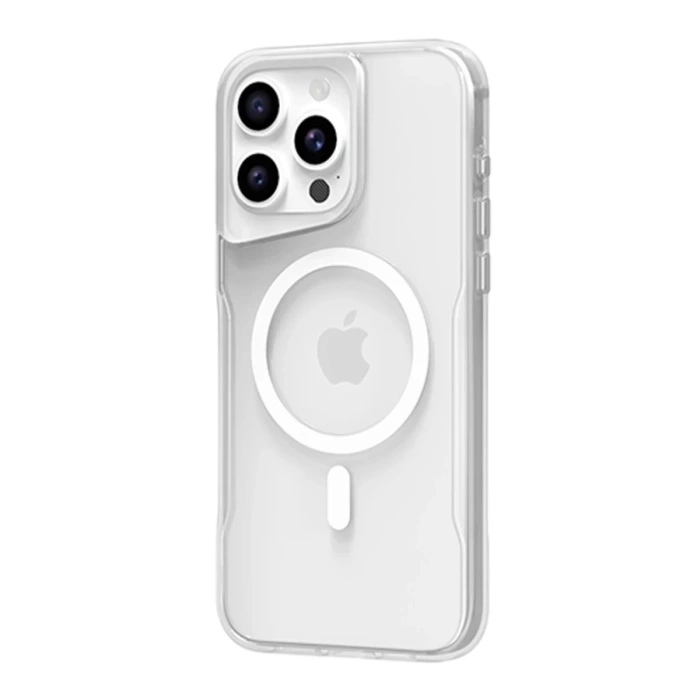 Newface iPhone 15 Pro Max Kılıf PC Poso Magsafe Kapak - Şeffaf