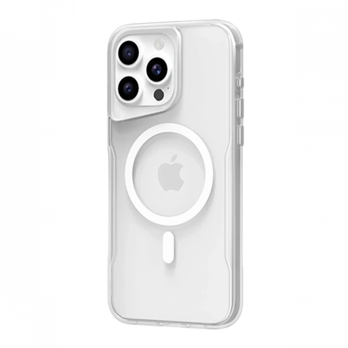 Newface iPhone 15 Pro Max Kılıf PC Poso Magsafe Kapak - Şeffaf