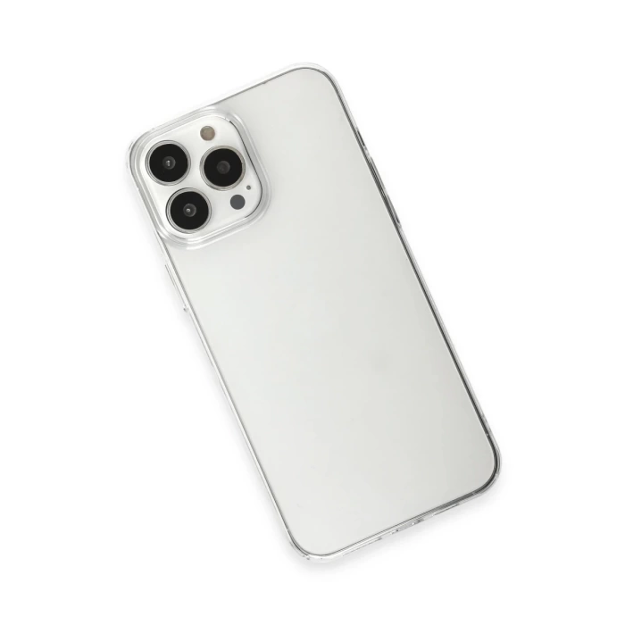 Newface iPhone 15 Pro Max Kılıf Pc Sert Şeffaf Kapak - Şeffaf