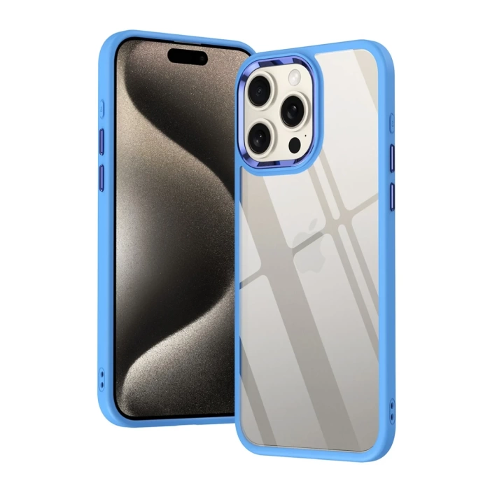 Newface iPhone 15 Pro Max Kılıf Power Silikon - Lila
