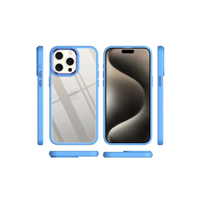 Newface iPhone 15 Pro Max Kılıf Power Silikon - Lila