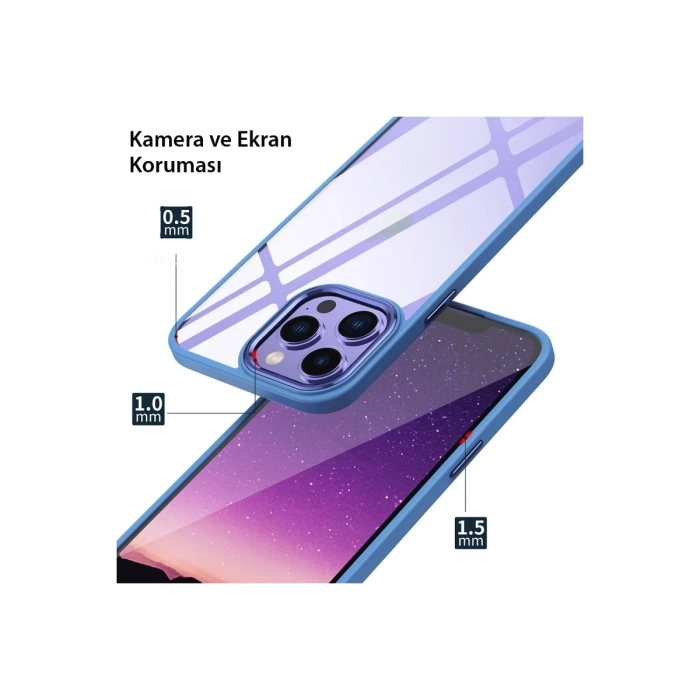 Newface iPhone 15 Pro Max Kılıf Power Silikon - Lila