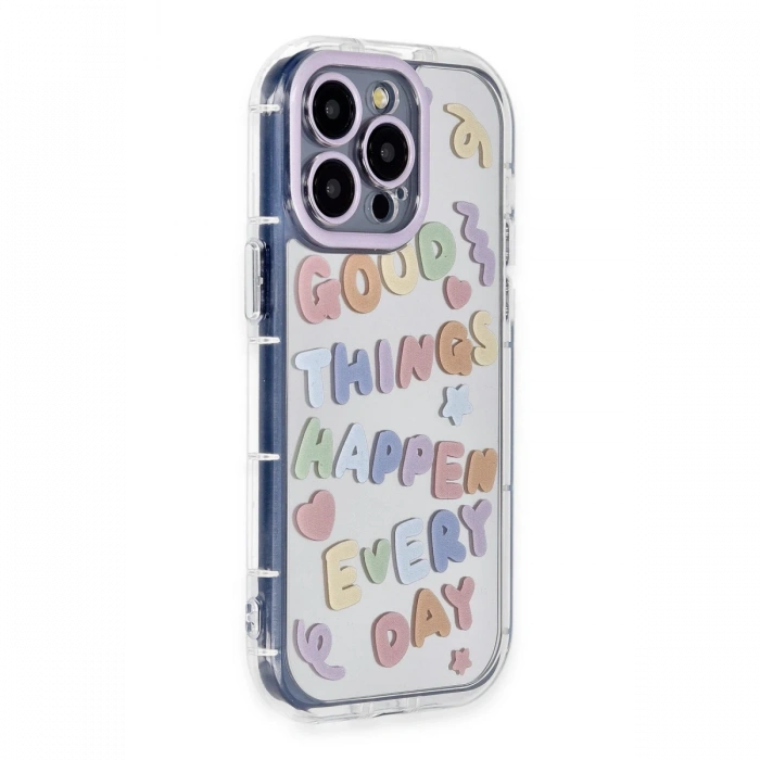 Newface iPhone 15 Pro Max Kılıf Reflexion Desenli Kapak - Desen 7