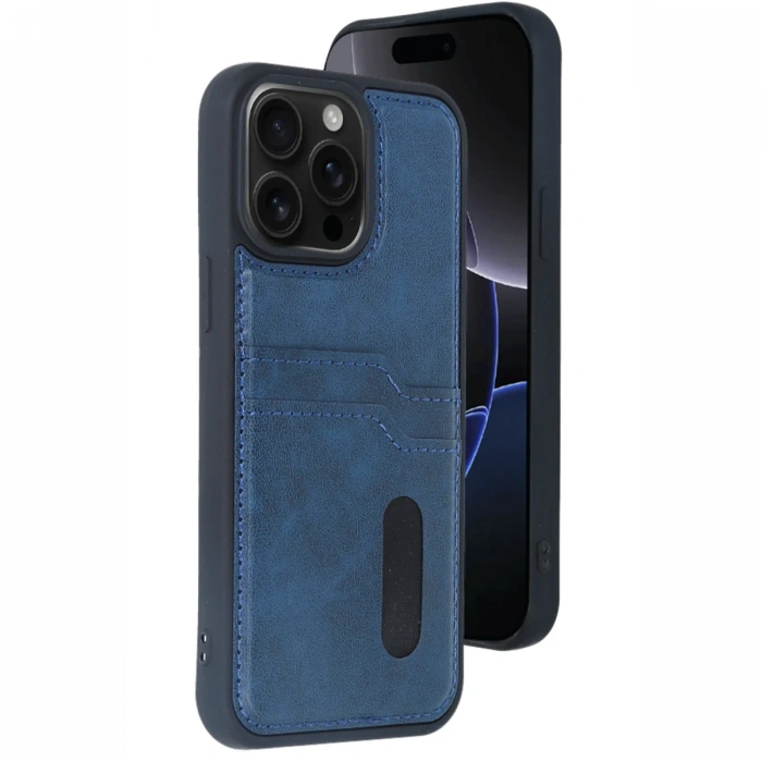 Newface iPhone 15 Pro Max Kılıf Sara Kartvizitli Deri Kılıf