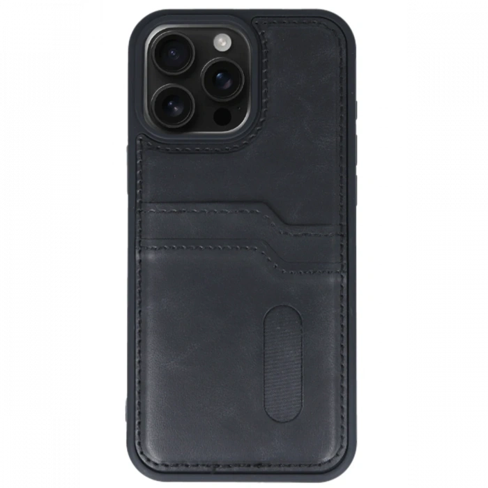 Newface iPhone 15 Pro Max Kılıf Sara Kartvizitli Deri Kılıf