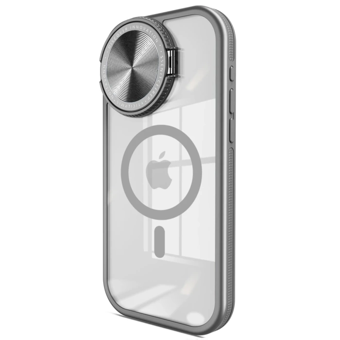 Newface iPhone 15 Pro Max Kılıf Teleskop Lens Magsafe Silikon Kapak