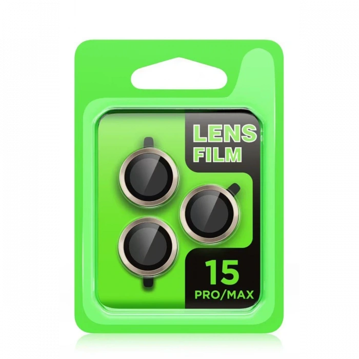 Newface iPhone 15 Pro Max Raze Metal Kamera Lens - Lacivert