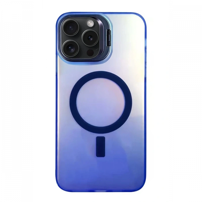 Newface iPhone 15 Pro Primera Magsafe Standlı Kapak - Lacivert