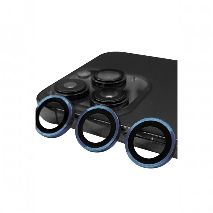 Newface iPhone 15 Pro Raze Metal Kamera Lens - Lacivert