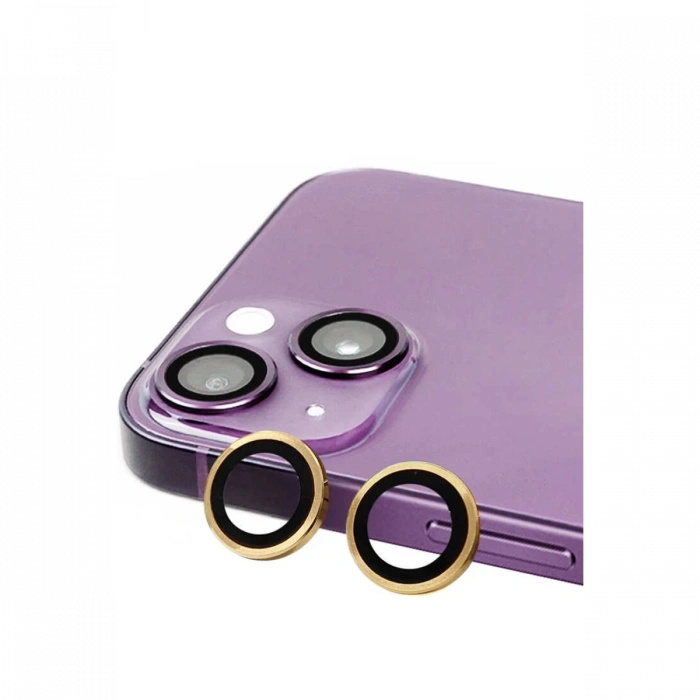 Newface iPhone 15 Raze Metal Kamera Lens - Sarı