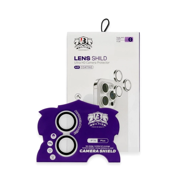 Newface iPhone 16 Bilvis Titan Kamera Lens - Gümüş