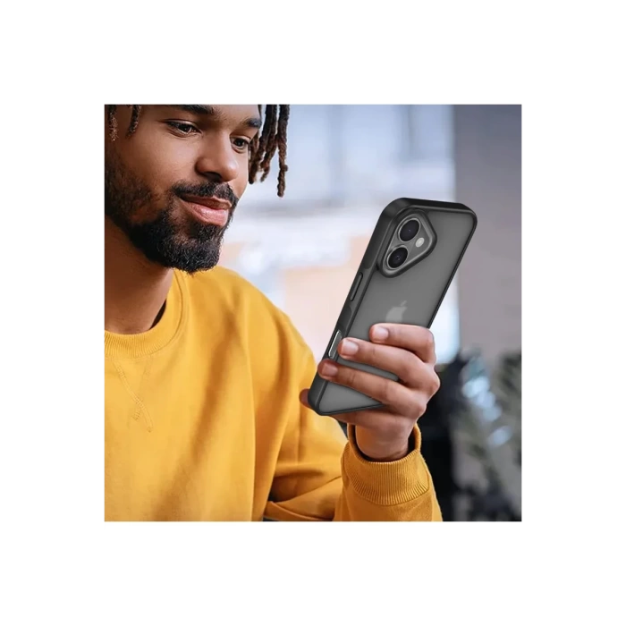 Newface iPhone 16 Kılıf Elegant Kapak - Pudra