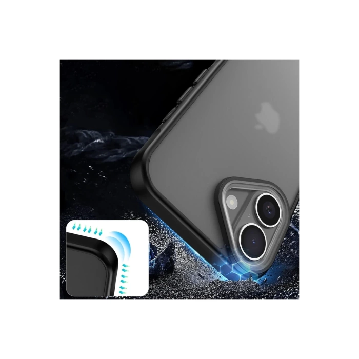 Newface iPhone 16 Kılıf Elegant Kapak - Pudra